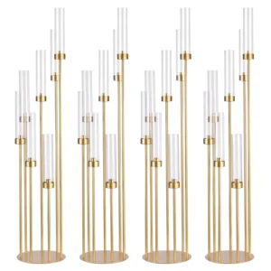 Tall Metal Candlestick Holder