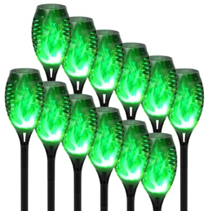 Green Solar Flame Light