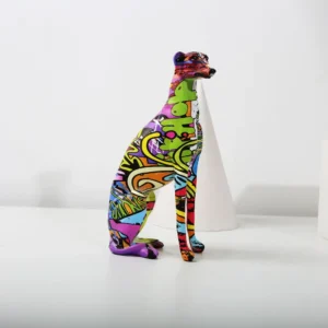 Painted Colorful Greyhound